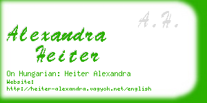 alexandra heiter business card